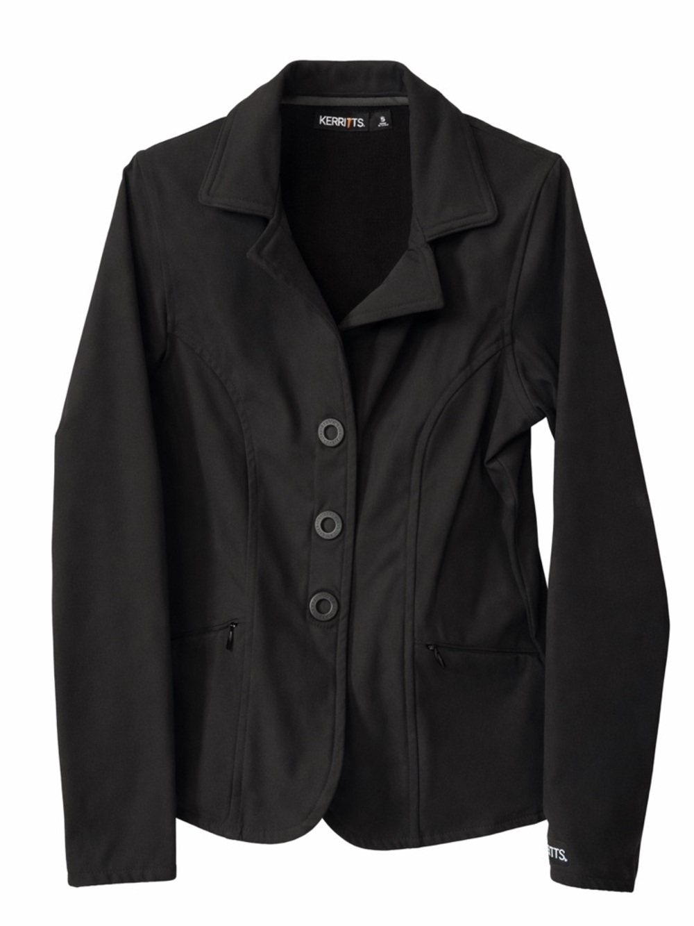 Kerrits Girl’s Black Three-Button Softshell Jacket